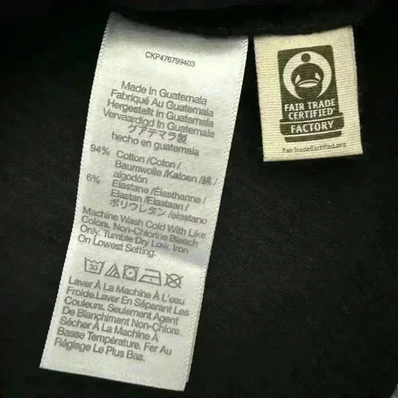 Madewell *Black* Square-Neck Long-Sleeve Crop Tee in Sleekhold Size XS - Picture 5 of 7